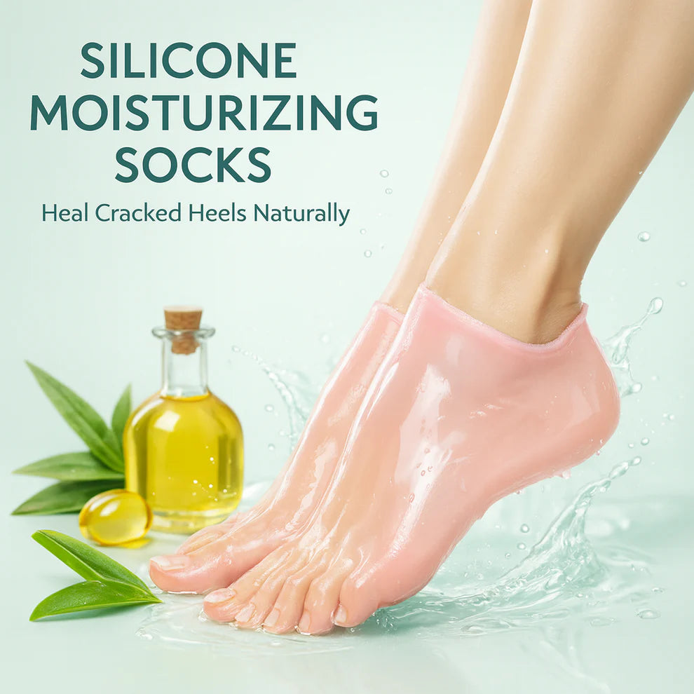 Silicone Heel Protector – Gel Moisturizing Foot Socks (BUY 1 GET 1 FREE) ,
